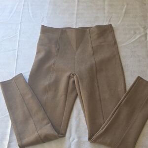 🌸Spanx | Women's Tan‎ Suede Leggings, Size M